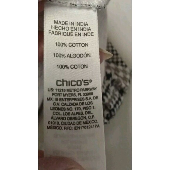 By Chioc's Blouse Size 2 Us L Plaid Long Sleeve 100% Cotton - Picture 6 of 7